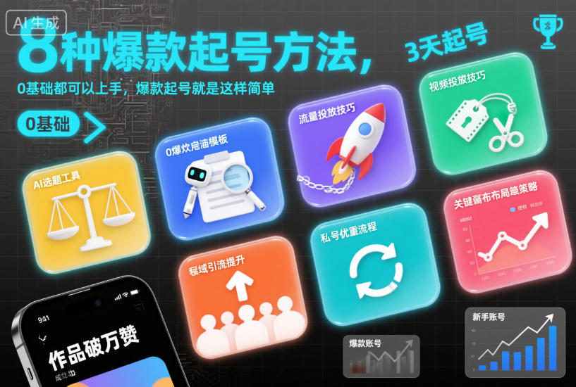 8种爆款起号方法,0基础都可以上手,爆款起号就是这样简单-清远网