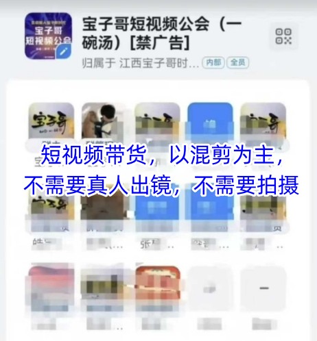 宝子哥头部团队短视频带货，以混剪为主，不需要真人出镜，不需要拍摄【更新11月】-清远网