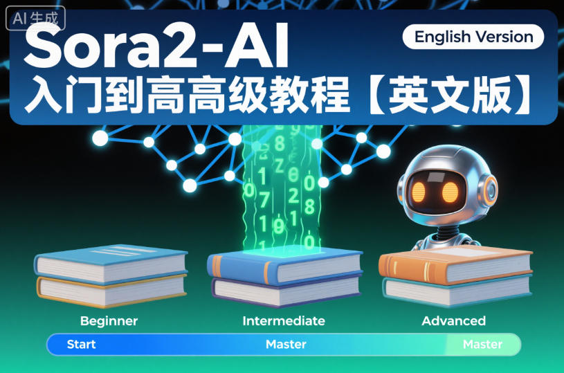 Sora2-AI入门到高级教程【英文版】-清远网