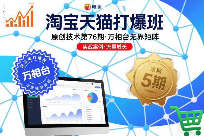 淘宝天猫打爆班原创技术第76期，万相台无界矩阵-清远网