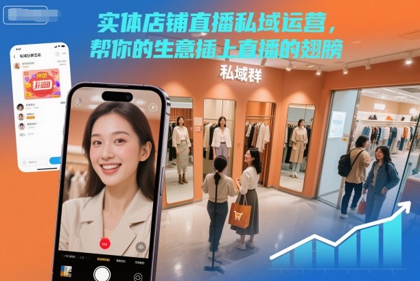实体店铺直播私域运营，帮你的生意插上直播的翅膀-清远网